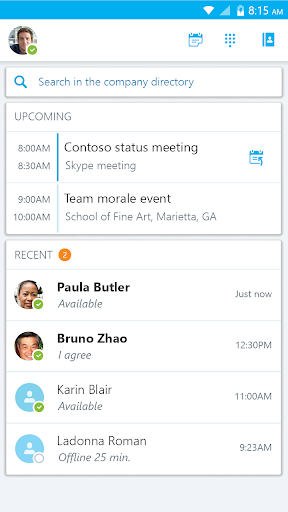 Skype for Business for Android screenshot 7