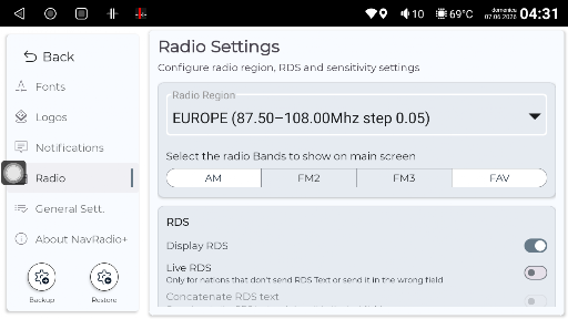 NavRadio+ screenshot 7
