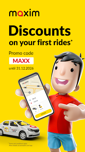maxim — order a taxi & food screenshot 1