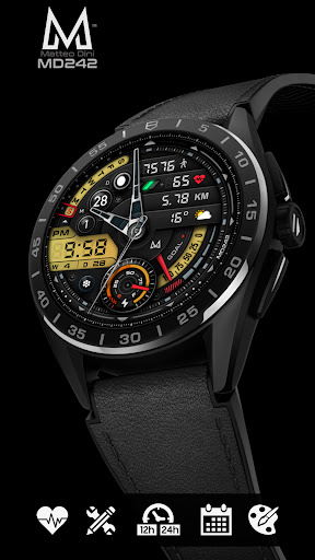 MD242 Hybrid watch face screenshot 4