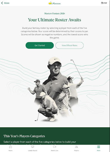 The Masters Golf Tournament screenshot 8