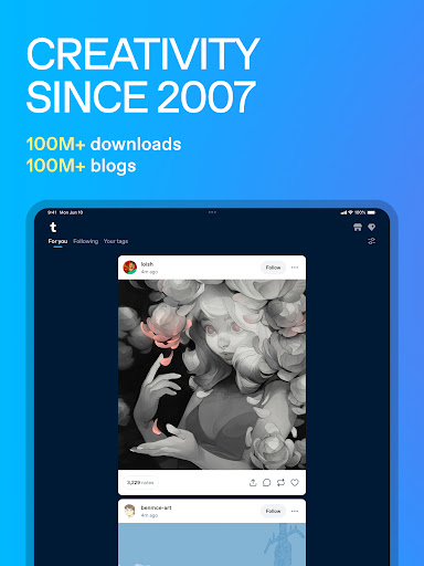 Tumblr Social Media & Art Blog screenshot 5