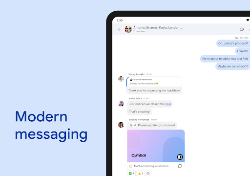 Google Chat screenshot 11