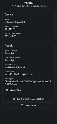 YASNAC - SafetyNet Checker screenshot 3