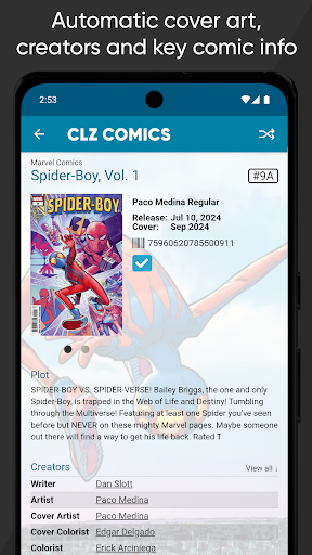 CLZ Comics comic book database screenshot 4