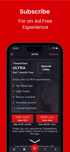 TheaterEars Movies in Spanish screenshot 3
