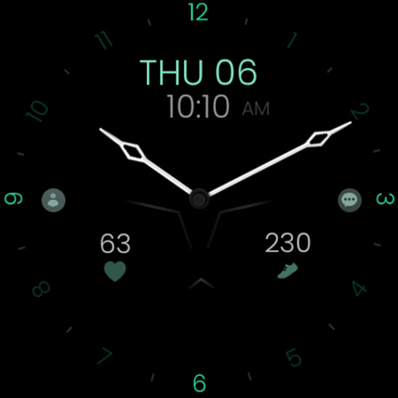 Minimal Black v30 Watch Face screenshot 4