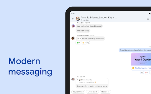 Google Chat screenshot 5