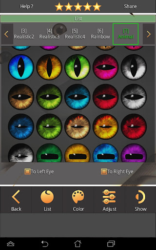 FoxEyes - Change Eye Color screenshot 1