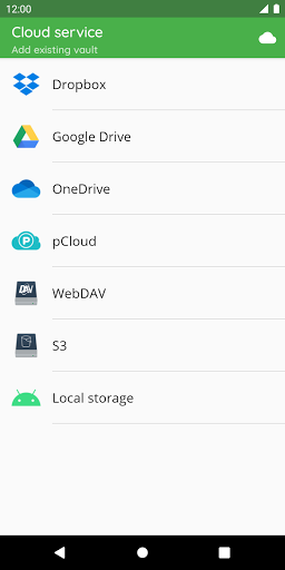 Cryptomator screenshot 3