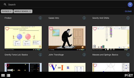 PhET Simulations screenshot 1