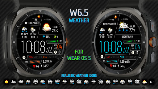 Weather watch face W6.5 screenshot 7