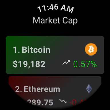 CryptoWatch screenshot 1
