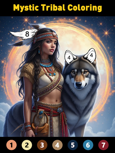 Tribal Art Coloring Book screenshot 4