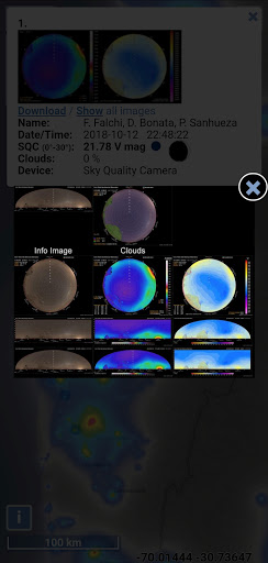 Light pollution map screenshot 6