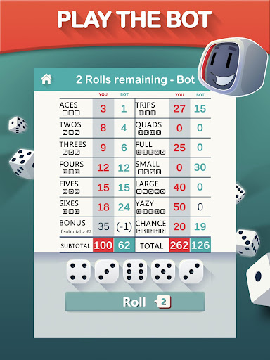 Yazy the yatzy dice game screenshot 9