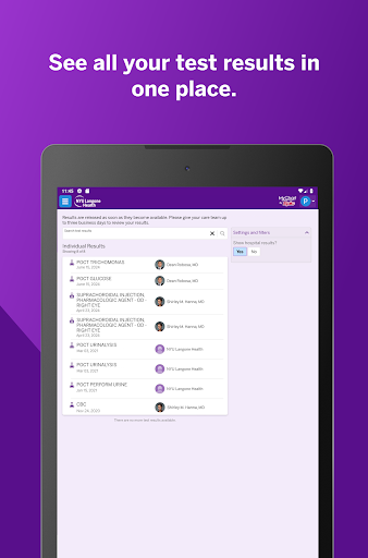 NYU Langone Health screenshot 2