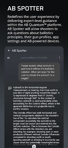 Applied Ballistics Quantum screenshot 8