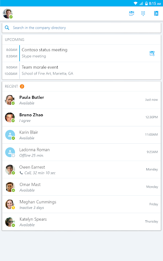Skype for Business for Android screenshot 4