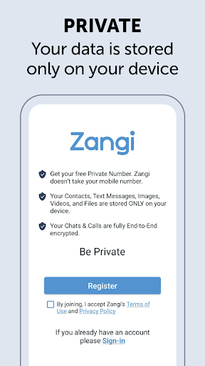 Zangi Private Messenger screenshot 5