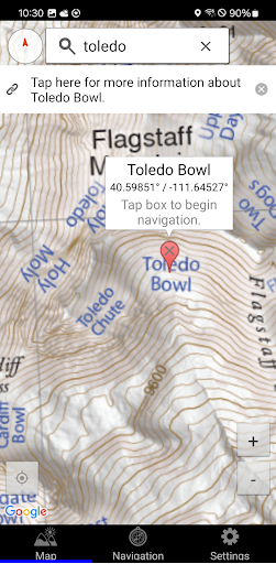 Wasatch Backcountry Skiing Map screenshot 12