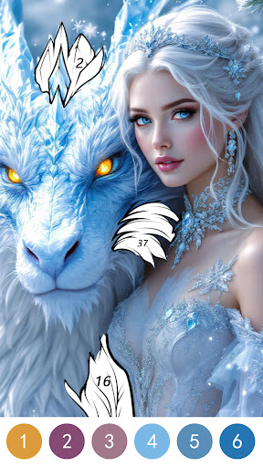 Fantasy Color By Number Game screenshot 6
