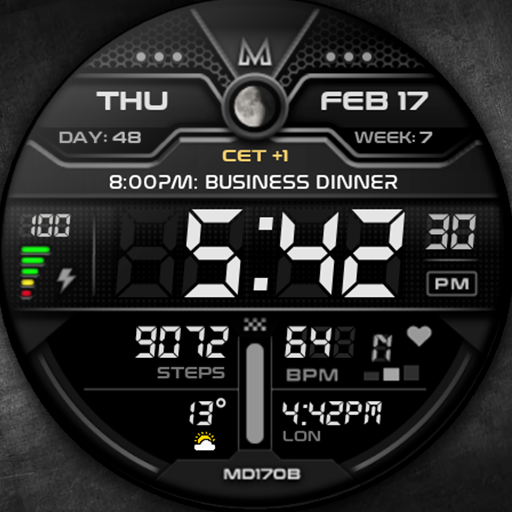 MD170B Digital watch face