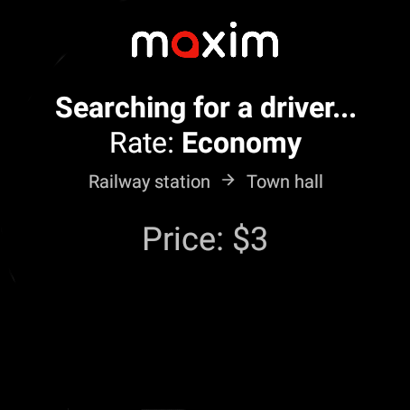 maxim — order a taxi & food screenshot 4