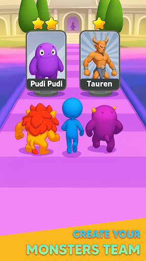 Monster Draft : Merge Runner screenshot 4