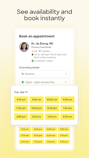 Zocdoc - Find and book doctors screenshot 1