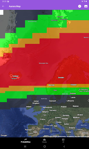 My Aurora Forecast & Alerts screenshot 1