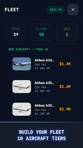 Idle Flight Manager screenshot 1