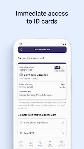 Safeco Mobile screenshot 1