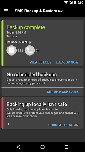 SMS Backup & Restore Pro screenshot 8