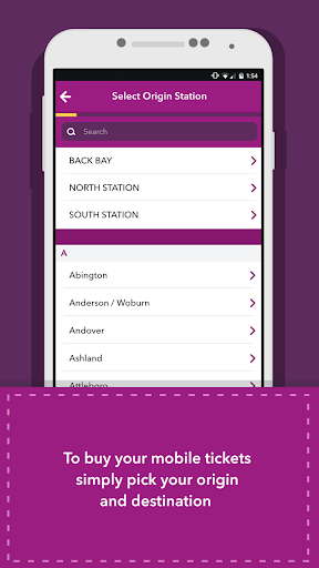 MBTA mTicket screenshot 1