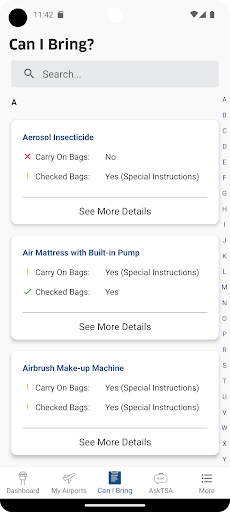 MyTSA screenshot 3