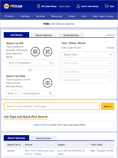 NAPA PROLink screenshot 13
