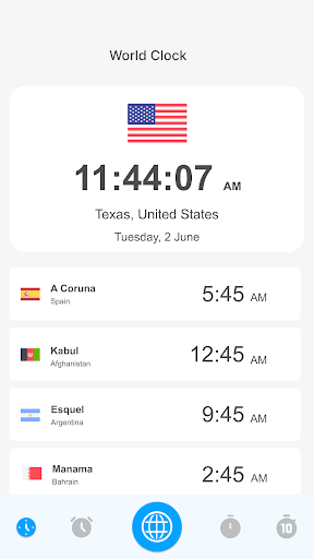 World Clock – World time clock screenshot 2