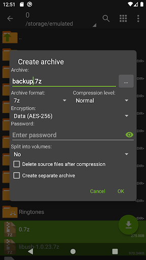ZArchiver screenshot 1