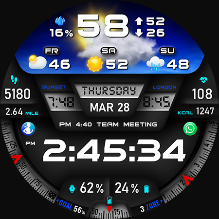 PER27 Digital Watch Face screenshot 1