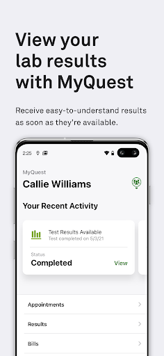 MyQuest for Patients screenshot 2