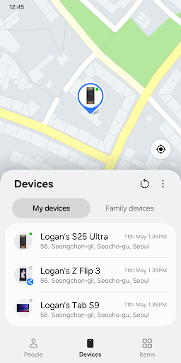 Samsung Find: Location Sharing screenshot 1