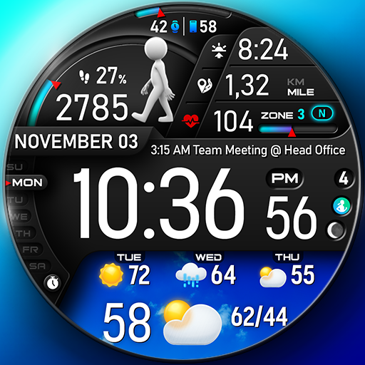PER23 Digital Watch Face