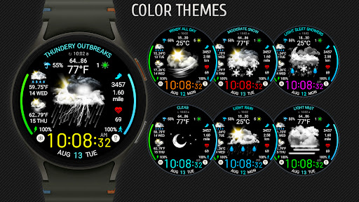 Weather watch face W5.5 screenshot 11