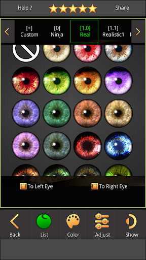 FoxEyes - Change Eye Color screenshot 9