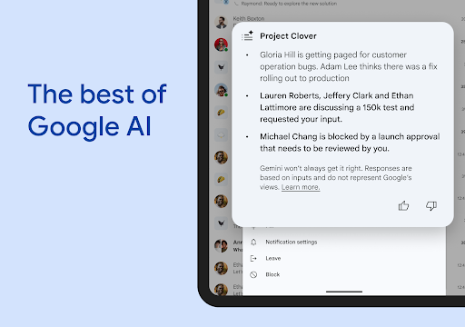 Google Chat screenshot 12