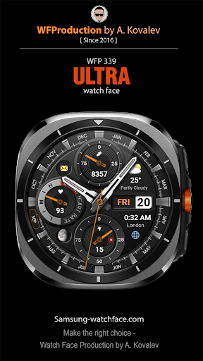 WFP 339 Ultra watch face screenshot 10