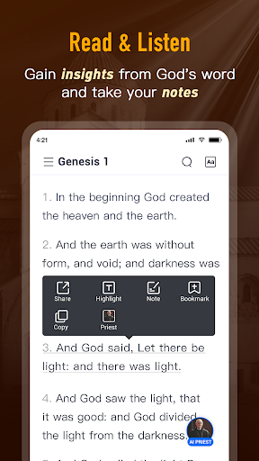 Bible Daily, KJV Bible + Audio screenshot 4