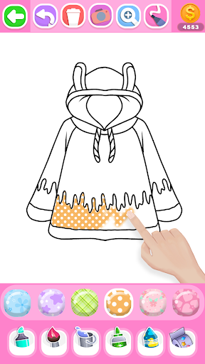Dress Coloring Game Glitter screenshot 20
