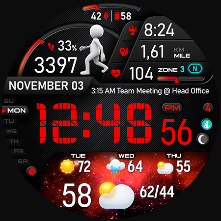 PER23 Digital Watch Face screenshot 44